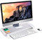 NK Support de Moniteur Portable - Élévateur d'ordinateur en Aluminium antidérapant, 4 Ports de Charge USB, 22 W, jusqu'à 20 Pouces, Poids 10 kg, Couleur argentée