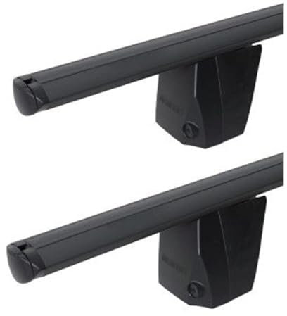 Dachträger kompatibel mit Renault Captur (06/17-12/19) Menabo Delta Schwarz - Menabo