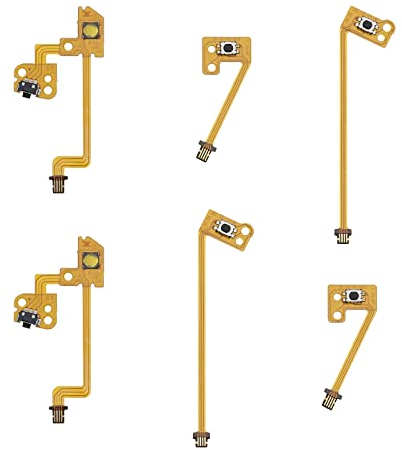 eMagTech 2 Emsemble Pièces de Rechange ZR/ZL/L Bouton Clé Ruban Câble Flexible Compatible avec Le Contrôleur Switch Joy-Con