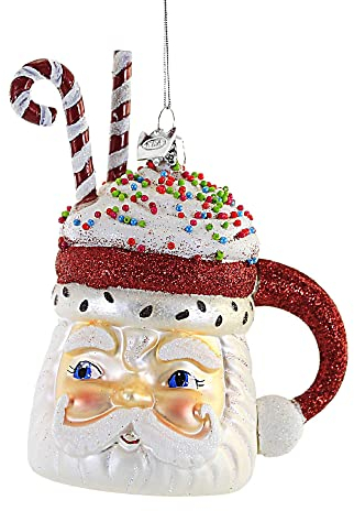 Kurt S. Adler Noble Gems Santa Kakao-Tasse, 12,7 cm, Mehrfarbig