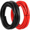 Shonsin 8 Gauge Silicone Wire 10ft Black & 10ft Red, Ultra Flexible 8 AWG Welding Cable 1650 * 0.08mm Stranded Tinned Copper 600V 200℃ - RC, Battery, Car, Inverter