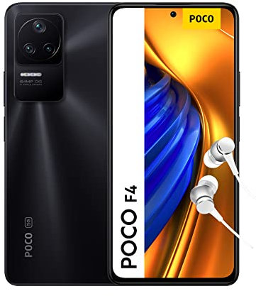 XIAOMI MZB0BOAEN Poco F4 5g Smartphone, 120 Hz Amoled Dotdisplay, Snapdragon 870, 64 Mp Camera, 67 W Turbo Charging, Night Black, 256 gb