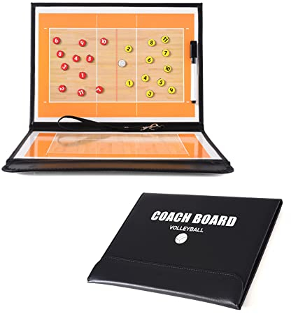 RoseFlower Taktikboard Volleyball - Magnettafel Volleyball Coaching Board, Taktiktafel -Faltbare Strategie-Lehr-Zwischenablage, Profi Taktikmappe Strategiebrett für die Schulung und Spielanalyse #1