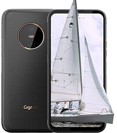 Gigaset GX6 - Outdoor Smartphone 5G - Militärstandard - staub- & wasserdicht IP68 - 6,6 FHD+ Display mit Gorilla Glass - 128GB+6GB RAM - 50MP Kamera - Schnellladen, Made in Germany, Titanium Black