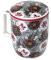TEA SHOP - Taza de Té o Infusiones con filtro, infusor y tapa - Mug Harmony Bouquet - Fabricada en Porcelana con diseño exclusivo y original