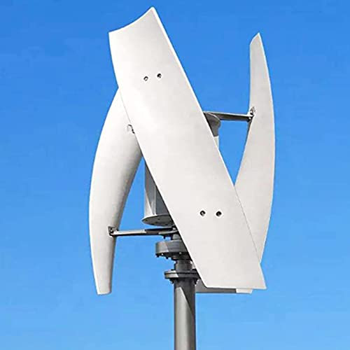 SSQUZA Generatore Eolico da 3000W, 12V 24V 48V Turbina Elettrica Verticale 3 Pale con Controller, Turbina Eolica con Generatore per Barche, terrazze, cabine o abitazioni,48V