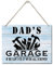 Rustikales Holzschild mit Aufschrift Dad's Garage If He Can't Fix It We're All Screwed, bedrucktes Wandschild, Holzschilder, Bauernhaus-Dekor, Vatertagsgeschenk für Opa, 25.4x49.8 cm cm