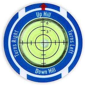 NQEUEPN Golf Green Slope Reader with Magnetic Ball Marker Hat Clip, High Precision Golf Putting Green Reader Golf Slope Putting Level Bubble Golf Level Marker Golf Putting aid for Indoor Outdoor