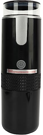 Fockety Cafetera café Portátil, 2 en 1, Minicafetera de Mano Recargable, Funcionamiento con un Botón, Compatible con café Molido y Cápsulas, para Viajes, Uso en Exteriores