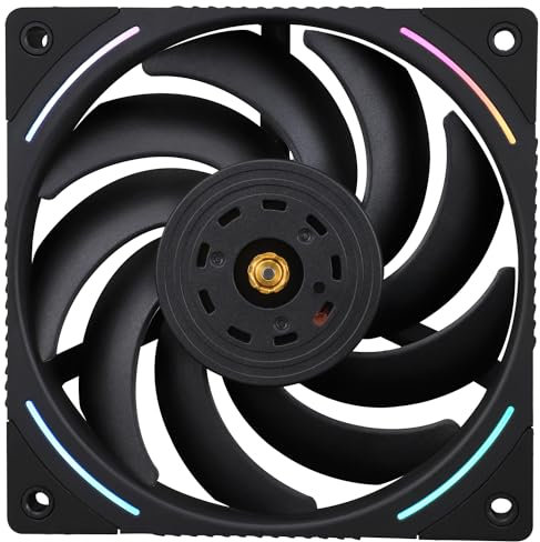 Thermalright TL-K12 120mm CPU Cooler Fan, Computer Case Cooling, 4PIN PWM Control, 2150RPM Speed, PC Performance Fan for S-FDB Bearing,Wind Pressure Chaise Cooler(Black)