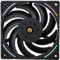 Thermalright TL-K12 120mm CPU Cooler Fan, Computer Case Cooling, 4PIN PWM Control, 2150RPM Speed, PC Performance Fan for S-FDB Bearing,Wind Pressure Chaise Cooler(Black)