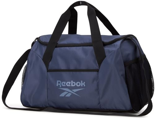 Reebok Reisetasche – Sporttasche für Workout und Reisen, kleine Größe, Übernachtungstaschen für Damen und Herren, Aleph Blue, Small