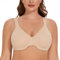 MELENECA Women's Plus Size Full Coverage Underwire Seamless Non Padded Minimizer Bra Beige 36G