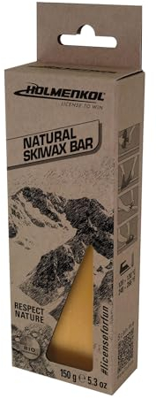 Holmenkol Unisex – Erwachsene Natural Skiwachs Bar, Transparent, 75 ml