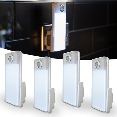 Xtralite NiteSafe Duo Lux 4 Function White Night Light & Torch Recharageble with Motion Sensor Technology - Four Pack