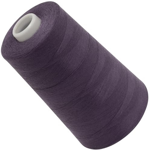 AERZETIX - C72500 - Bobina cono di filo per cucire 120 (40/2) 4000 m - in poliestere - colore viola - sartoria merceria corda cordone cucito abbigliamento pelletteria