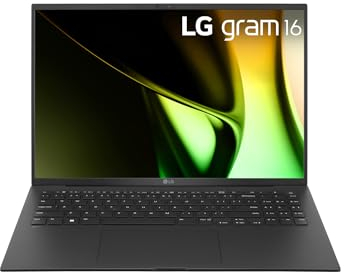 LG Gram 16ZD90S-G.AX75B - Portátil Ultraligero de 40.6 cm (16) 2560x1600, Panel IPS Antirreflejo, Intel Core Ultra 7, 16 GB RAM, 512GB SSD, 1199 g, Batería 24 horas, FreeOS, Negro Obsidiana