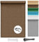 Toldo Vela Rectángulo 0.8 x 8 m Transpirable Toldo Rectangular para Jardín Protección Rayos UV para Terrazas, Patio,Exteriores, Jardín, Marrón