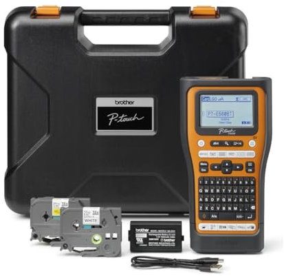 Brother PT-E560BTVP Etikettendrucker, Wärmeübertragung, 180 x 180 DPI, 20 mm/Sek, mit Kabel & kabellos, HSE/TZE Bluetooth AZERTY