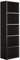 Vicco Bücherregal Bob, Schwarz, 40 x 132 cm mit 5 Fächern