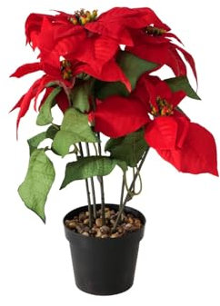 BOLTZE Weihnachtsstern Topfpflanze Plastik 40cm