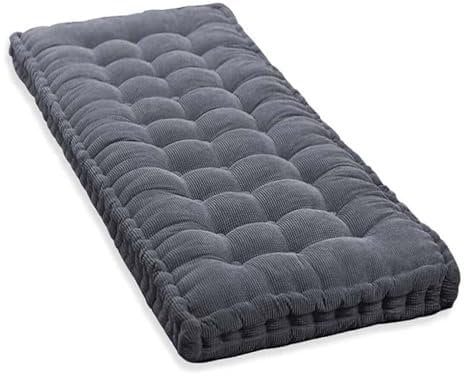 Outdoor Indoor Bench Seat Pad Cushion, Chair Pad 3 Seater 2 Seater Porch Swing Cushion Pad for Garden Bench Rattan Grey Green, Long Bench Chair Cushions Pad 90X50 120 130 150 180 cm(Dark Gray,40x160 c