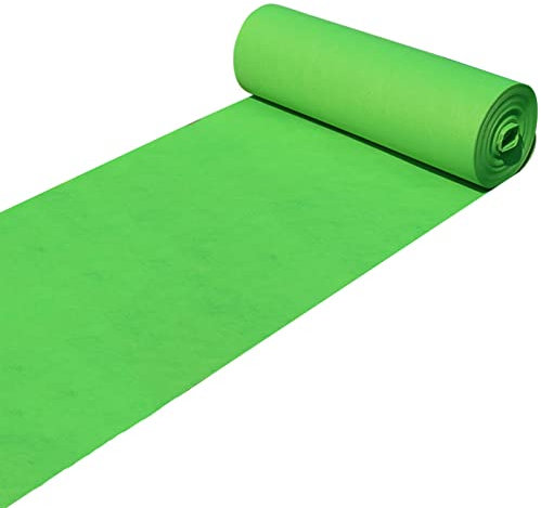 Läufer für Hochzeitsgänge, glatt zuschneidbare Dekoration für Ausstellungspartys, lichtechter Outdoor-Rasenteppich für einmalige Aktivitäten, 2 Farben (Farbe: Hellgrün, Größe: 1,5 x 20 m)