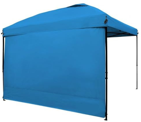 Tenda a baldacchino laterale – Tenda in poliestere impermeabile | Forniture per esterni per tettoie istantanee da esterno a gamba dritta da 3 x 3 m, solo parete laterale