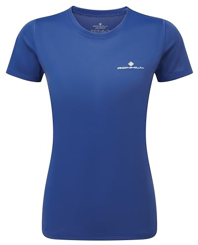 Ronhill Running, Wmn's Core S/S Tee, Tidal/Bright White, 14