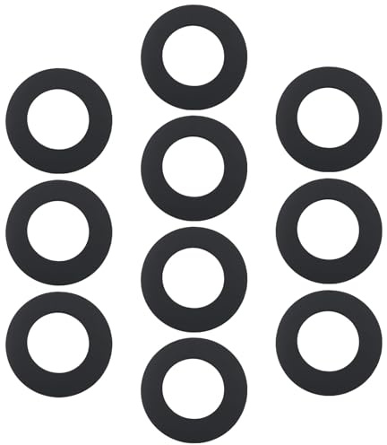 eMagTech 10 Pieces 1/2 BSP Pillar Tap Washer Replacement 22mm Center Nitrile Tap Washer for Fixing Taps to Basins Sinks
