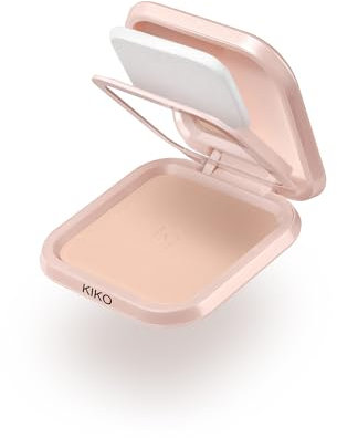 KIKO Milano Skin Lover Refining Face Powder Foundation 03, Feuchtigkeitsspendende, Vereinheitlichende Kompaktpuder-Foundation