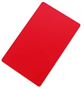 KICHOUSE 50stücke Dünne Rote Anodisierte Aluminium-blank-visitenkarten Standardgröße Maschinen Cnc-geeignet Abgerundete Ecken Lasergravurfähig Für Diy-geschäftskarten