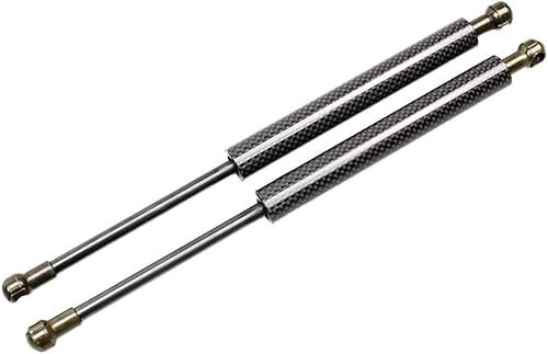 RYUNMP 2 Stück Heckklappendämpfer aus schwarzer Kohlefaser für Ford Galaxy Mk2 (WA6) 2006–2015 (OEM: 6M21U406A10AB) – 57,4 cm Kofferraum-Stoßdämpfer, Gasdruckfedern, Federstange