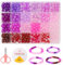 2050 cuentas para pulseras, pulseras con cuentas de cristal, juego de perlas para enhebrar, juego de cuentas para Navidad, fiestas infantiles, vacaciones, manualidades, pulseras, collares