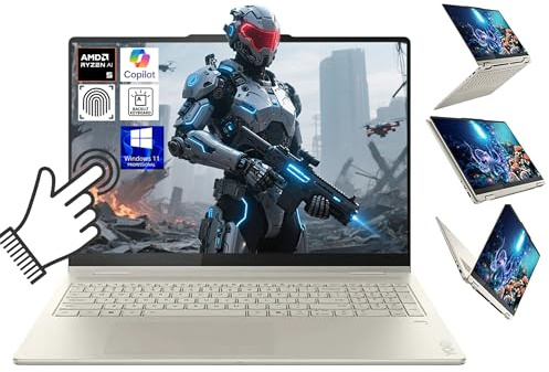 Lenovo Yoga 7 2 en 1 AI Ordinateur portable 16 2K Écran tactile, AMD Ryzen AI 5 340 jusqu'à 4,8 GHz, AMD Radeon 840M, 16 Go LPDDR5X, 2 To SSD, WiFi 7, KB rétroéclairé, empreintes digitales, Windows