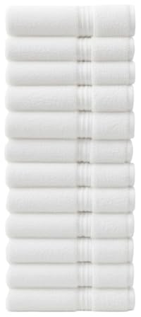 Diamond Tex Premium flannels/face cloths 100% Cotton Washcloths (30x30 cm 600 GSM) – Soft Flannel Face cloth, Face Towels for Beauty Routine, (Face flannels pack of 12)