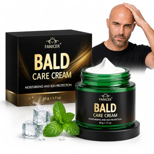 50ml Crema Cuidado Calva, Cuidado Del Cuero Cabelludo Después Del Afeitado, Hidratante y Nutritiva, Mate, Para Hombres Después Afeitado Personas Calvas