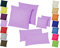 Home-Impression Doppelpack / 2er Set Microfaser Kissenhüllen/Kissenbezüge - Wohndekoration in schlichtem Uni Design mit Reißverschluss und in 3 Größen (80 x 80 cm, Flieder)