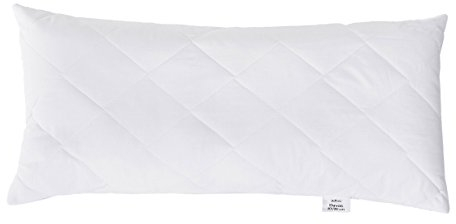 ZOLLNER Komfortables Kopfkissen - 40x90 cm - mit Reißverschluss – Individuell anpassbare Füllung aus Synthetikfasern - bis 95°C waschbar - Bezug aus Baumwollmischung - Hotelqualität