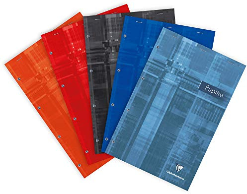 Clairefontaine 66135AMZC 3 Kursusblöcke 21x31,8cm 80 Blatt liniert sortiert