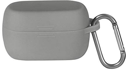 SHEAWA Soft Silicone Anti-Scratch Earphone Case Shockproof Protective Headphones Storage Case for Jabra Elite Active 75t Headset Accessories (Grey)