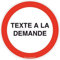AUA SIGNALETIQUE - Panneau Interdiction avec texte à la demande - Ø 130 mm, Vinyl adhésif