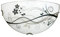 L+ Applique diffuseur en verre circulaire demi-lune verre métal sérigraphie chambre à coucher cuisine salon E27 (croissant 32 x 16 cm)