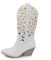 IF Fashion Cowboy Western Scarpe da Donna Stivali Stivaletti Punta Camperos Texani Etnici LY80-3 Bianco 37