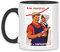 wowshirt Tasse Sowjetunion Propaganda Poster Sowjetische Plakat Russland USSR, Farbe:17 White Black