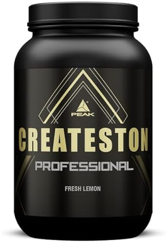 PEAK Createston Professional - 1575g Geschmack Fresh Lemon I 15 Portionen I Post Workout I ALL In One I über 90 Wirkstoffe I mit Whey Protein, Kohlenhydraten & Creatin AKG für Muskelaufbau