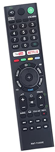 ALLIMITY RMTTX300E RMT-TX300E Fernbedienung Ersetzen für Sony Bravia TV KD-55X7000E KD-65X7000E KD-43XE7003 KD-43XE7073 KD-43XF7093 KD-49XF7002 KD-L32WE615 KD-49XE7005 KDL-40WE660 KD-49XE7096