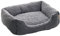 ESTEXO Hundebett Hundekissen Hundekorb Haustierbett Tierbett Hundesofa Dunkelgrau/Grau 90x70x20 cm