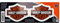 Harley-Davidson Motorrad Sticker Bar&Shield Orange Aufkleber Set Wasserfest für Motorrad-Helm, Auto, Laptop & viele mehr