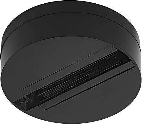 LEDVANCE TRACKLIGHT Basisstation für Leuchtenkopf, runde, schwarze Basisstation für einen einzelnen Leuchtenkopf (statt Stromschiene), modernes, loftartiges Design